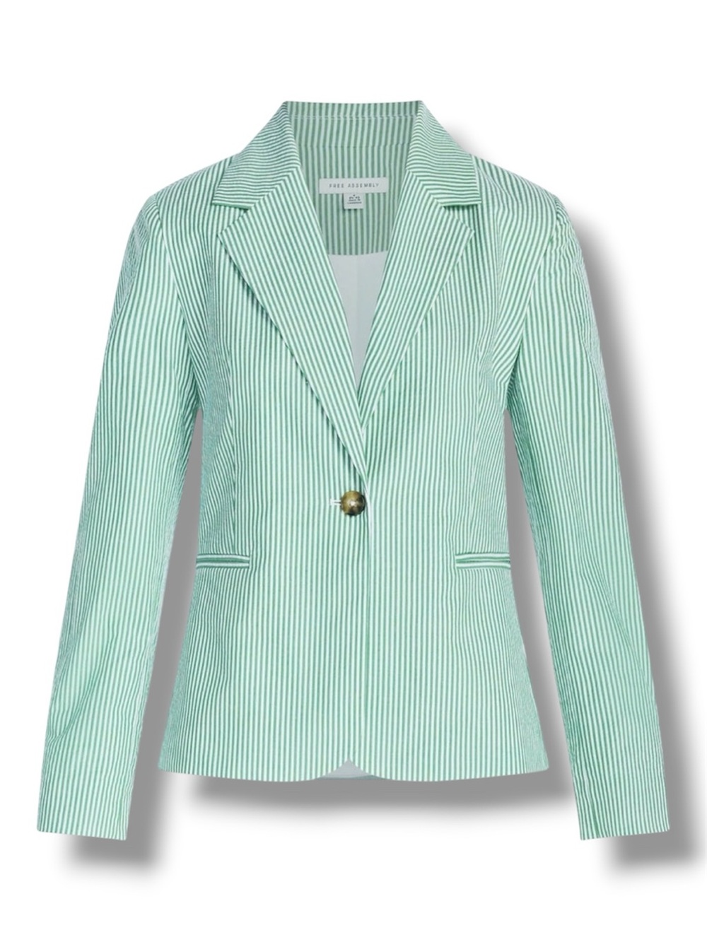 Women's Free Assembly Single-Breasted Cotton Blazer - Size Large - NWT